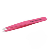Tweezerman pinzas slant frontal neon pink, precisión inmediata