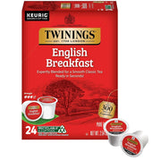 Twinings empaque frontal mostrando 24 cápsulas y beneficio conveniencia