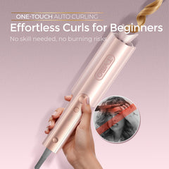 TYMO long barrel detail highlighting extra length for long hair and faster coverage