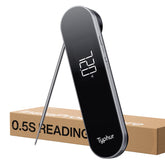 Typhur InstaProbe Core front view showing sleek body and bright screen for quick readings