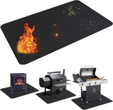 UBeesize front view of under grill mat showing full coverage and protection