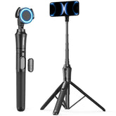 UBeesize tripod full height extended showing stability and framing benefit