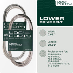UDC Mower Belts textura de la correa mostrando resistencia y durabilidad
