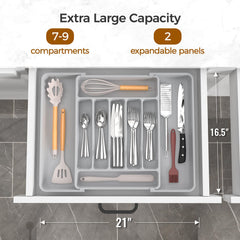 ukeetap detalle de los compartimentos profundos para organizar utensilios