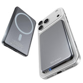ULiXWH front view showing slim magnetic charger and sleek design benefit portable power