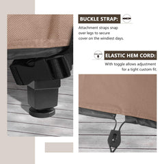 ULTCOVER elastic cord and clip fastening securing cover in wind