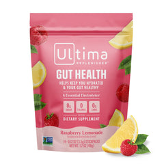 Ultima Replenisher frente del paquete mostrando stickpacks y beneficios
