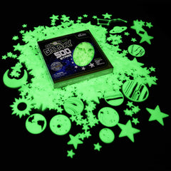 Ultra-Glow Super Stars Narwhal Novelties conjunto de 9 planetas variados para aprendizaje visual