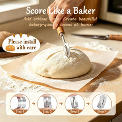 Umite Chef dough whisk close-up for gentle mixing and less gluten overdevelopment