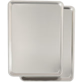 Umite Chef bandeja frontal doble pack que muestra tamaño y acabado, ideal para hornear grandes tandas