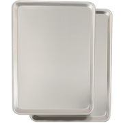 Umite Chef bandeja frontal doble pack que muestra tamaño y acabado, ideal para hornear grandes tandas