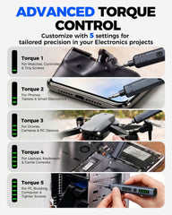 UnaMela conjunto de puntas CRV variadas, versatilidad para diferentes tornillos