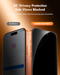 UNBREAKcable borde recortado preciso, compatible con fundas y Face ID