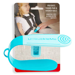 UnbuckleMe frontal mostrando el abridor aqua y su portabilidad