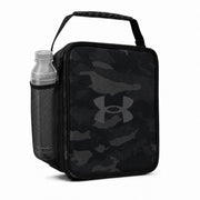 Under Armour front view of lunchbox showing zip and camo — durable protection