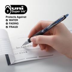 Uni-Ball 207 punta 1.0 mm en primer plano para trazos expresivos y nítidos