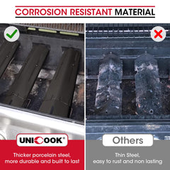 Unicook close-up of porcelain-coated surface for easy cleaning benefit