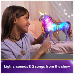 Unicorn Academy Wildstar crin y cola arcoíris para juego táctil creativo