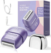 unimiko front view purple shaver showing sleek design and portability