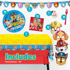 Unique Paw Patrol primer plano del plato resistente de 9 pulgadas que soporta pastel
