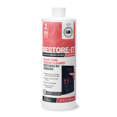 Unique restore‑it frente del envase mostrando botella de 32 oz y facilidad de uso