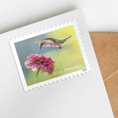 United States Postal Service sello con flor de cigarro ilustrando forma tubular