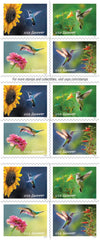 United States Postal Service sello spotted touch-me-not destacando patrón floral
