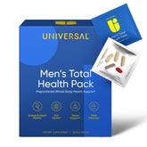 Universal U frente del paquete mostrando 30 sobres, práctico y listo para viaje