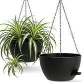 UOUZ front view of hanging planter showing clean profile and space-saving benefit
