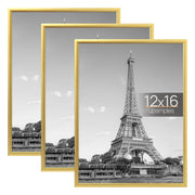 upsimples gold front view showing sleek frame and polished finish for stylish display