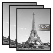 upsimples front view showing sleek black 16x20 frame and clean poster display for modern decor