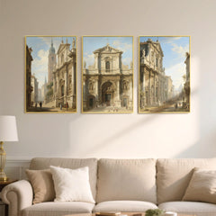 upsimples frame in use on living room wall showing poster display and stylish decor benefit