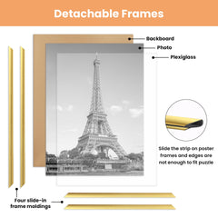 upsimples clear plastic cover with protective film preserving poster