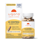Uqora In Control front packaging showing bottle and branding for clear product ID and benefit