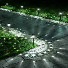 URAGO vista frontal de pack de 10 luces, solución brillante para jardín