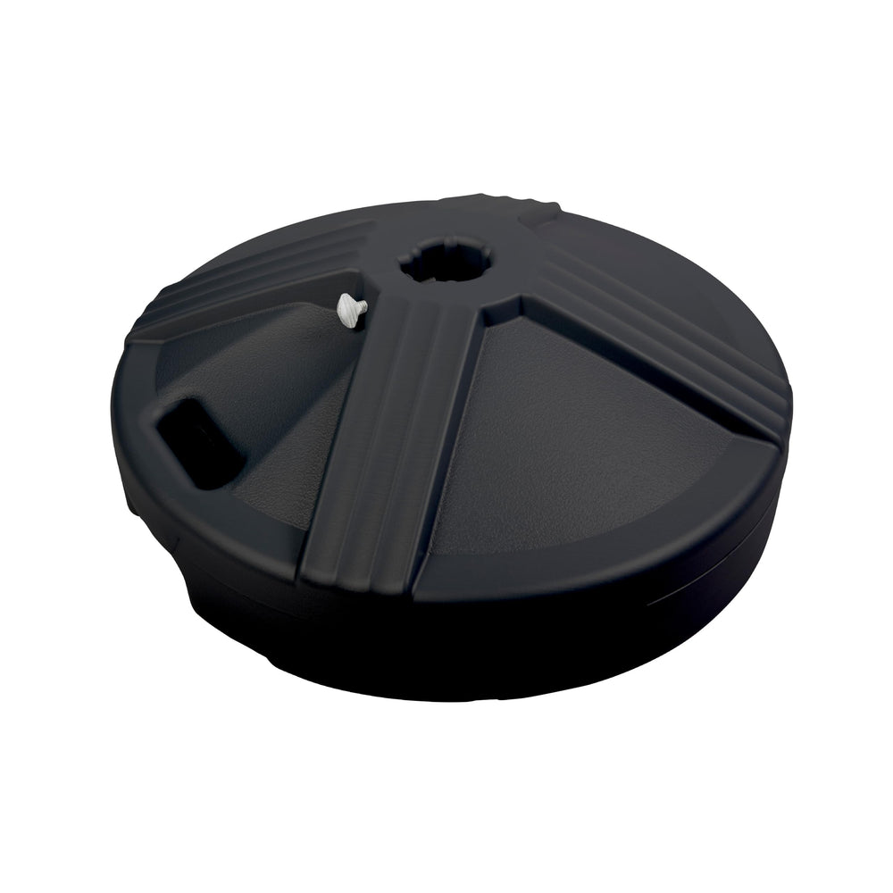 US Weight base frente negro mostrando diseño y estabilidad