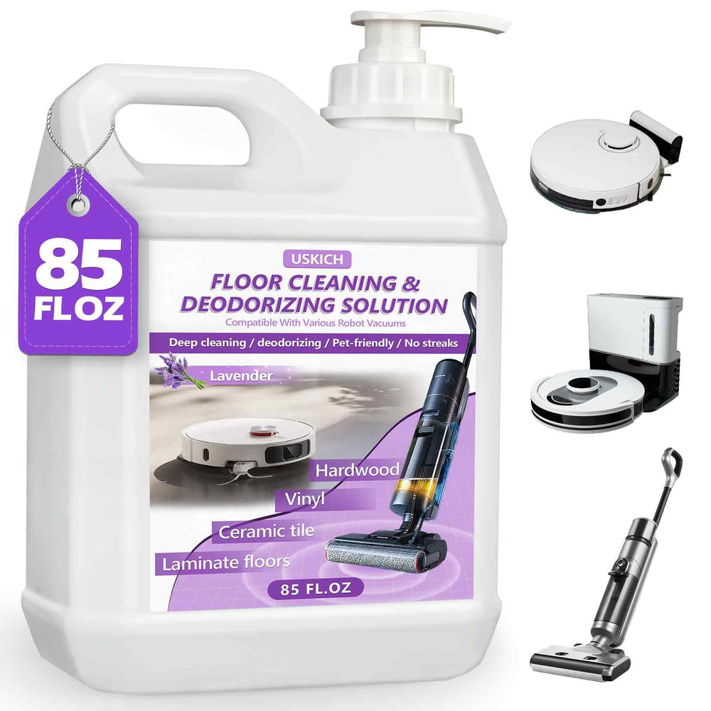 USKICH frasco frontal 85 fl oz mostrando volumen y diseño, fácil identificación