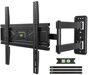 USX MOUNT front view of mounted TV showing slim profile and stability