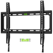 USX MOUNT televisor montado frontal mostrando perfil bajo y estética moderna