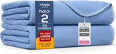 Utopia Bedding front packaging showing 2-pack and size, protects mattress