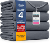 Utopia Bedding front packaging showing 4 reusable pads and benefits