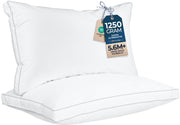 Utopia Bedding front view of two king pillows showing plush hotel-style look and comfort