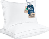 Utopia Bedding vista frontal de las almohadas queen, aporta soporte y estilo