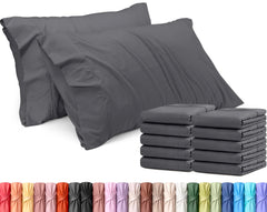 Utopia Bedding vista frontal del paquete gris, aspecto elegante y práctico