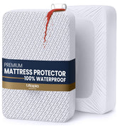 Utopia Bedding vista frontal del protector Twin XL ajustado, protección completa