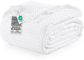 Utopia Bedding queen front view showing full 90x90 coverage and neat drape