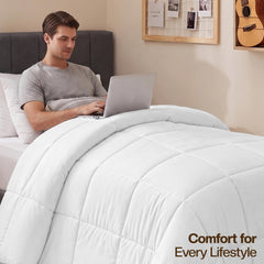 Utopia Bedding textura del relleno esponjoso para confort ligero