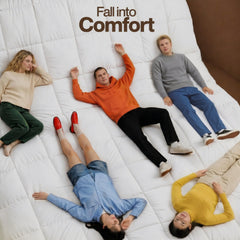 Utopia Bedding primer plano de la textura del relleno, sensación acogedora y ligera