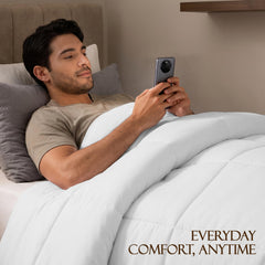 Utopia Bedding corner tab detail for secure duvet attachment benefit