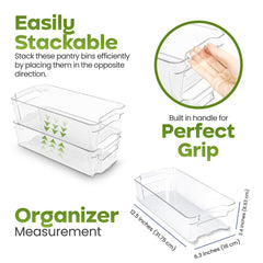 Utopia Home cajas con alimentos organizados, facilita encontrar productos rápido
